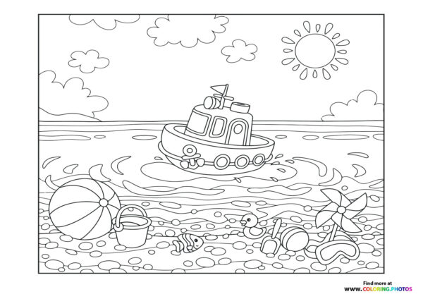 Summer sea boat