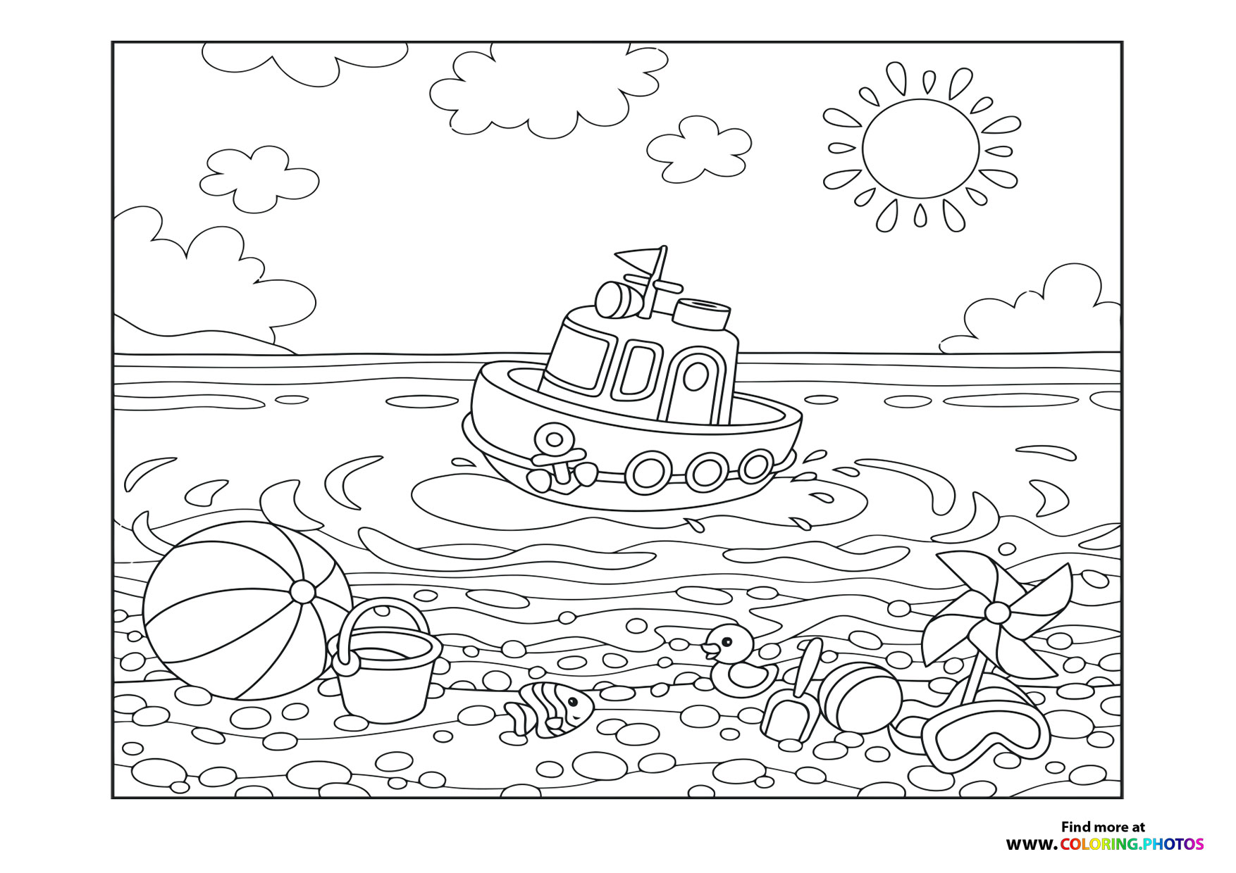 Summer sea boat