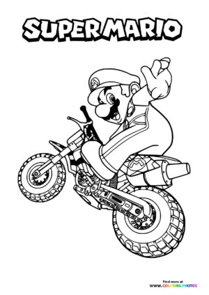 Mario on a Dirt Bike