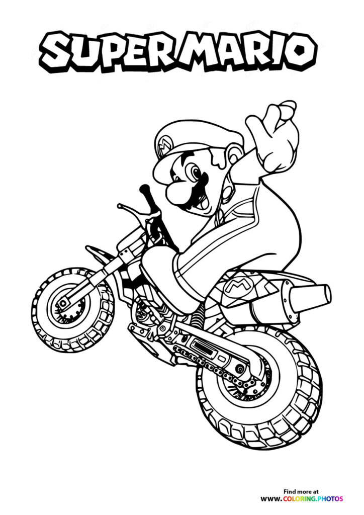 Mario on a Dirt Bike