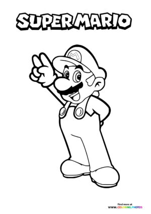 Super Mario Peace Sign