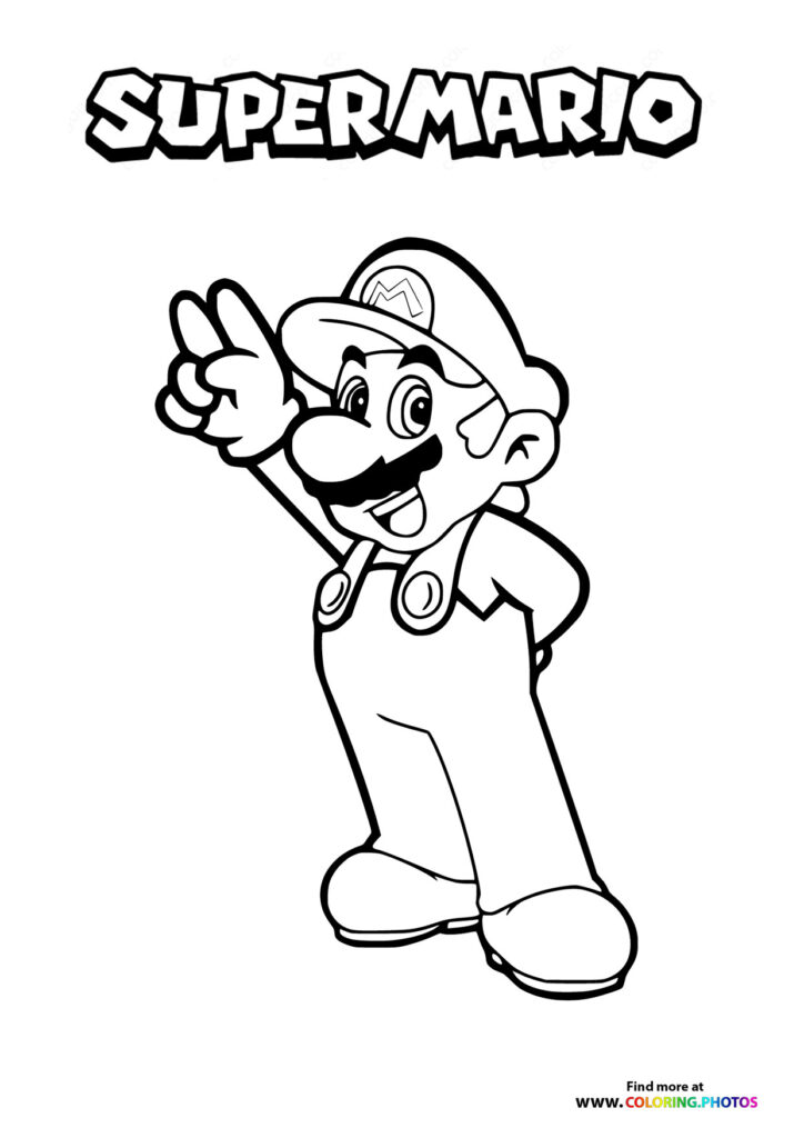 Super Mario Peace Sign