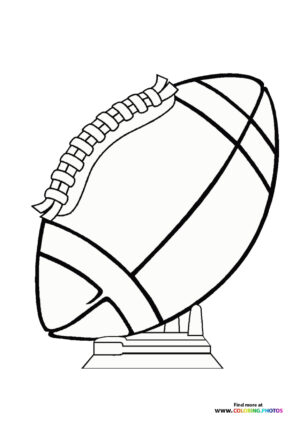 NFL Football on pedestal