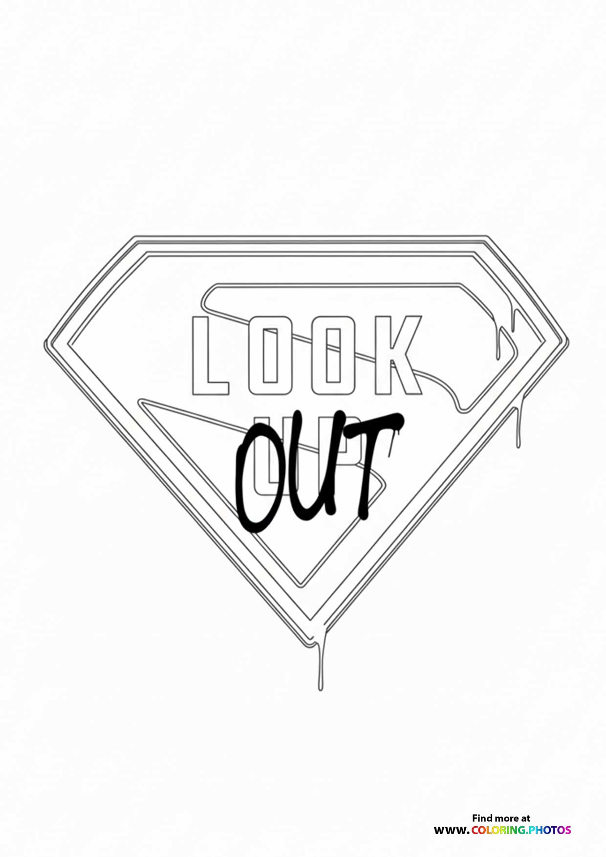 Supergirl Look Out Badge