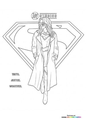 Supergirl in Casual Coat