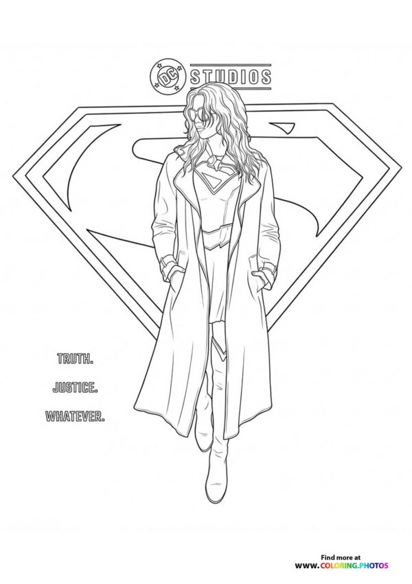 Supergirl in Casual Coat