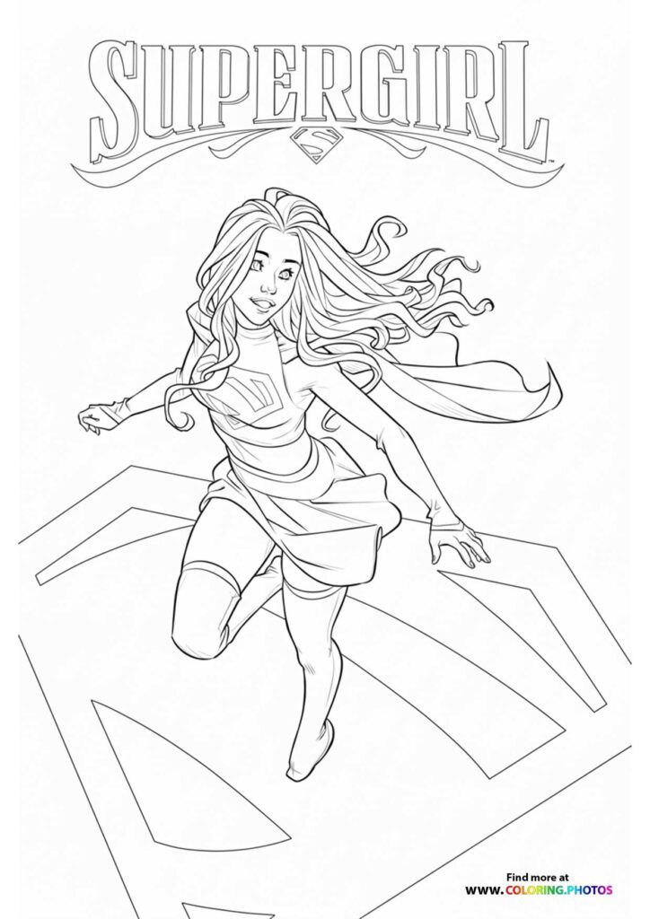 Supergirl Flying in Action