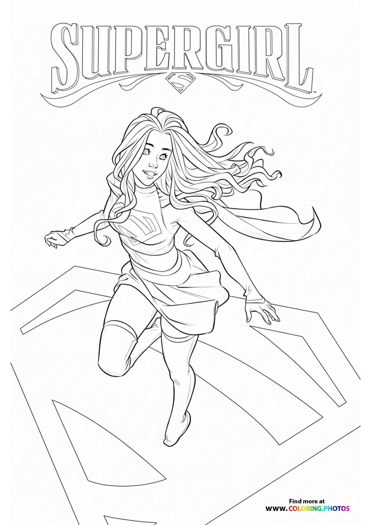 Supergirl Flying in Action