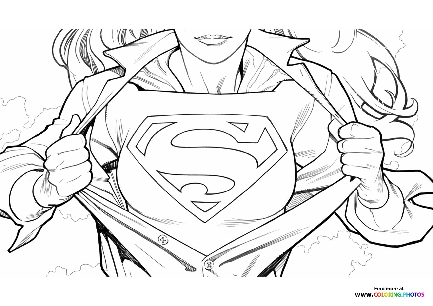 Supergirl Revealing Her Costume