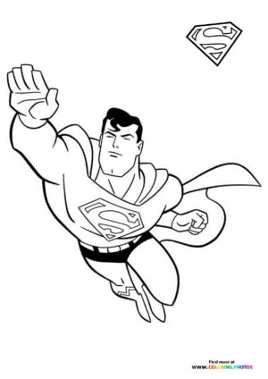 Superman flying