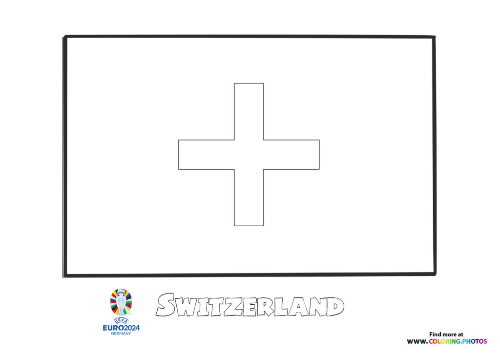 Switzerland flag Euro 2024