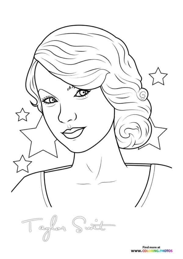 Taylor Swift with stars