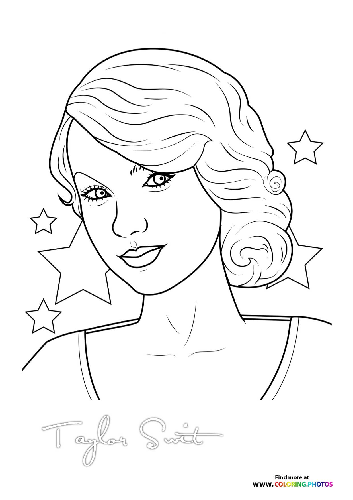 Taylor Swift with stars