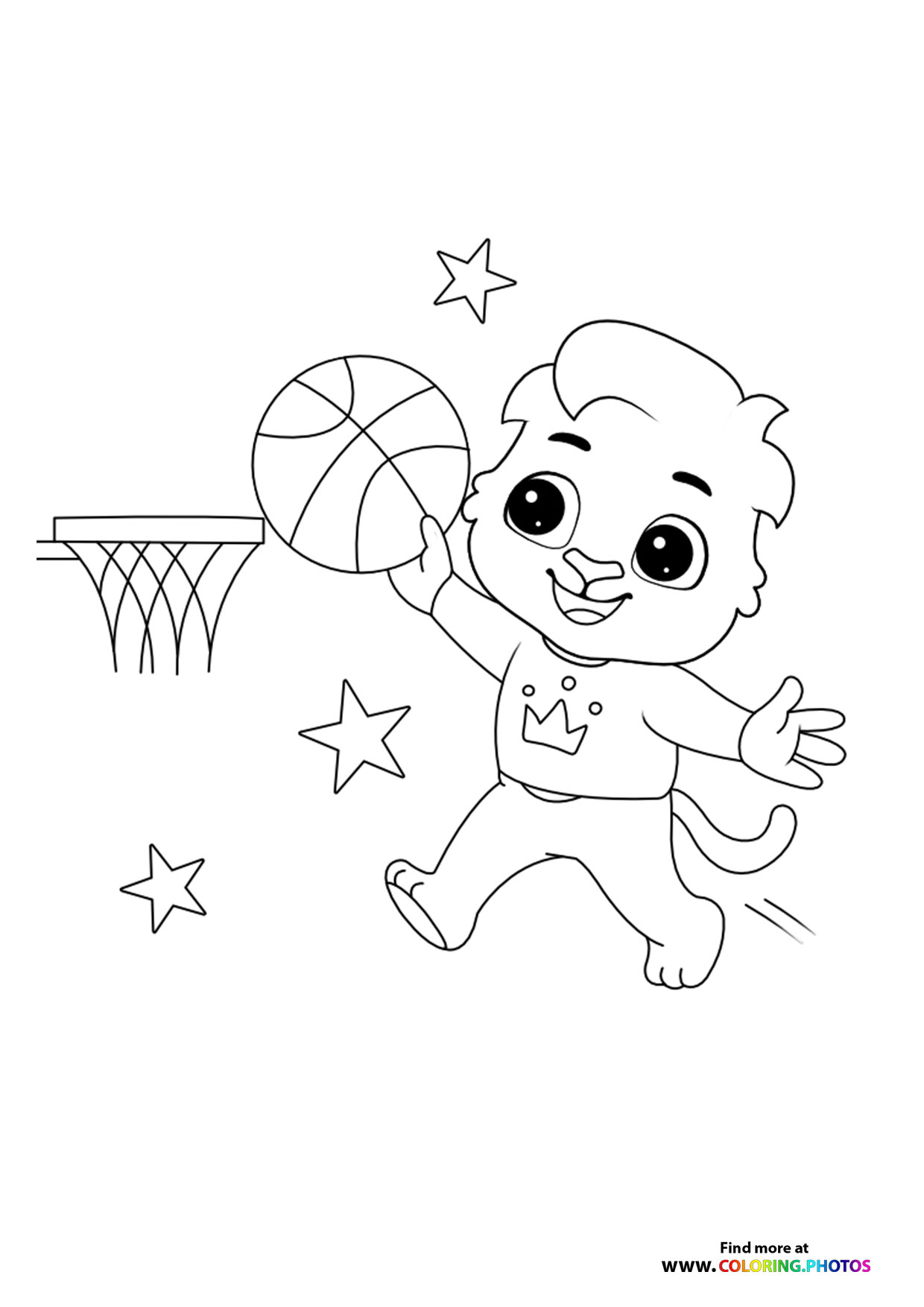 Teddy bear playing basketball