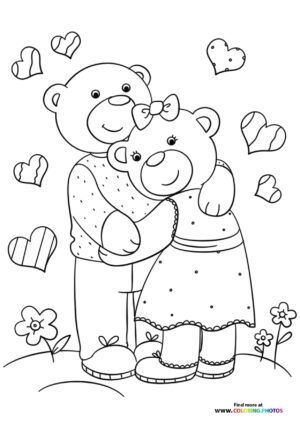 Teddys in love