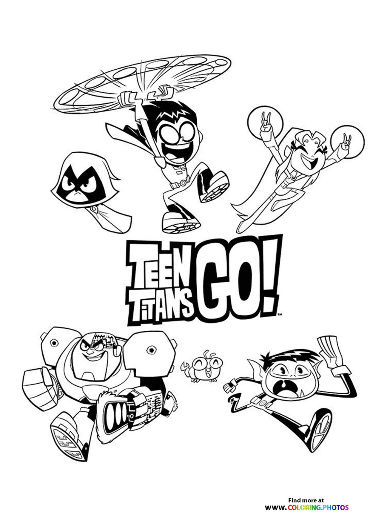Teen Titans Go characters poster