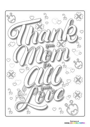 Thank You Mom for All Your Love