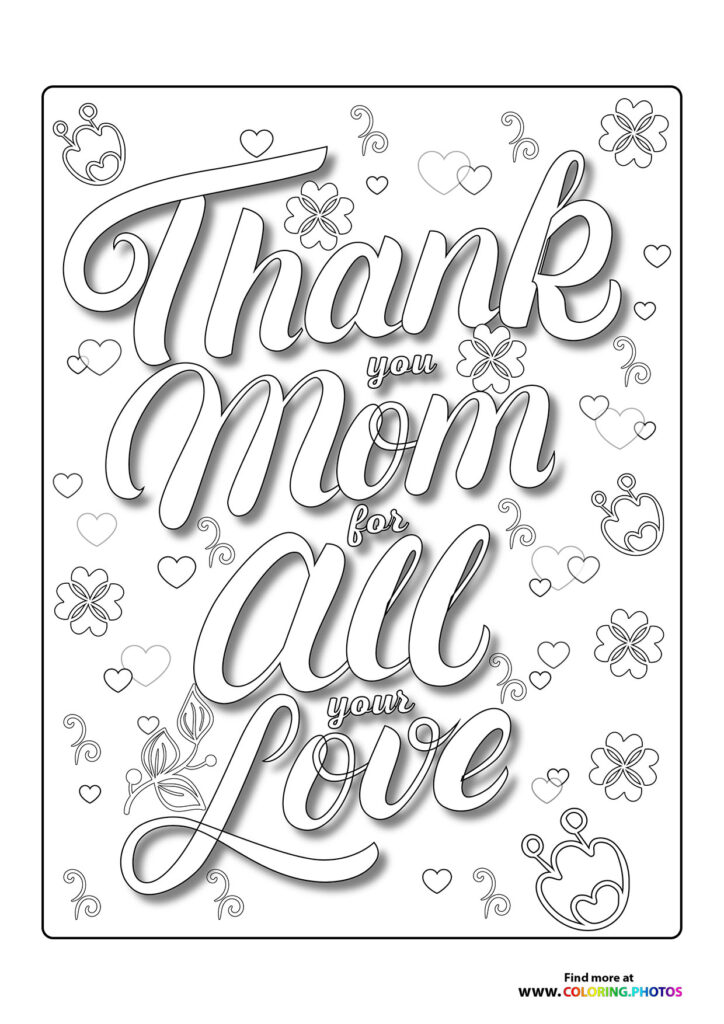 Thank You Mom for All Your Love