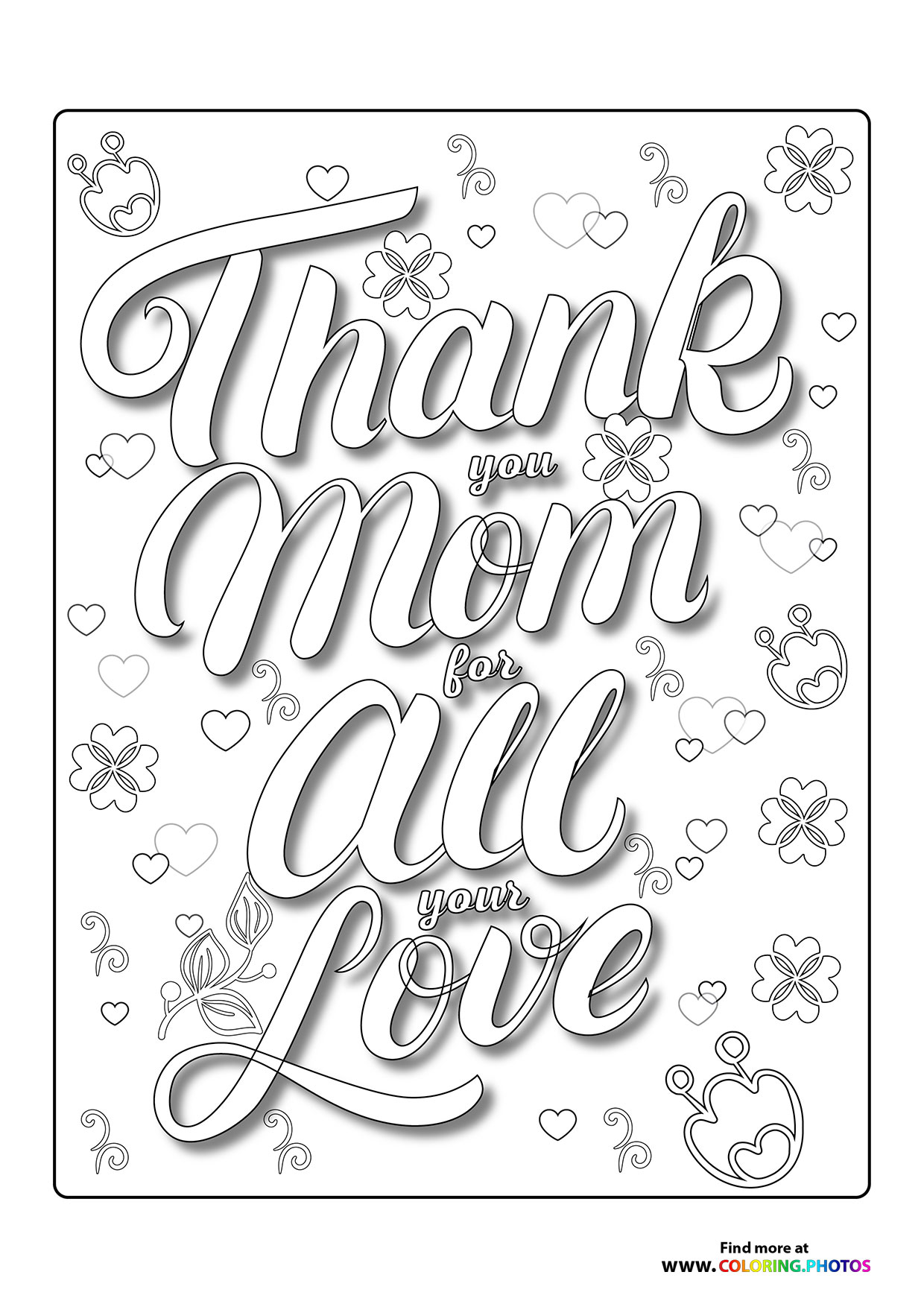 Thank You Mom for All Your Love