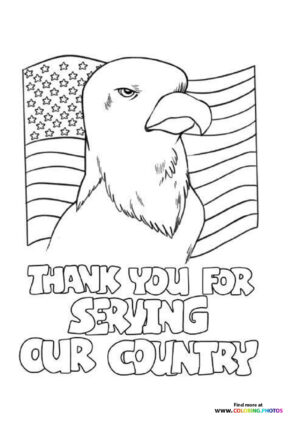 Bald Eagle Thank You for Serving