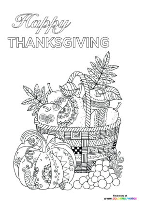 Happy Thanksgiving Cornucopia