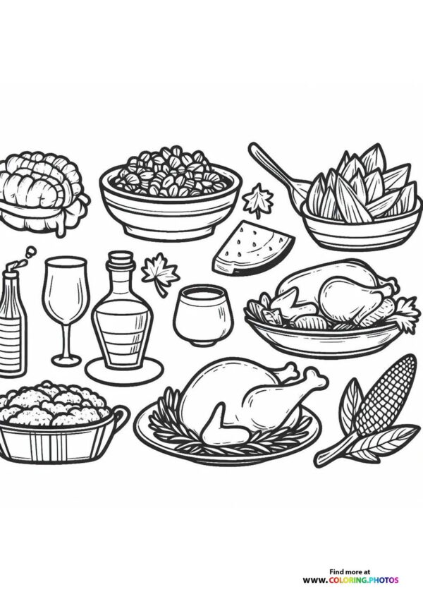Thanksgiving Feast Food