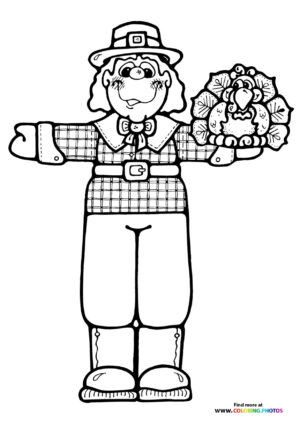 Pilgrim Man with Cornucopia