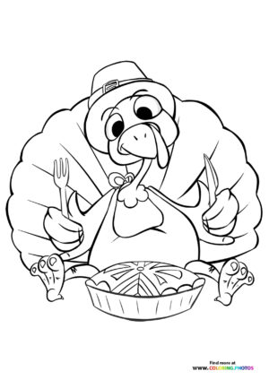 Thanksgiving Turkey with Pie