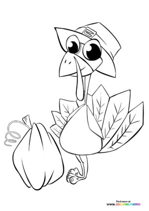 Thanksgiving Turkey in Pilgrim Hat