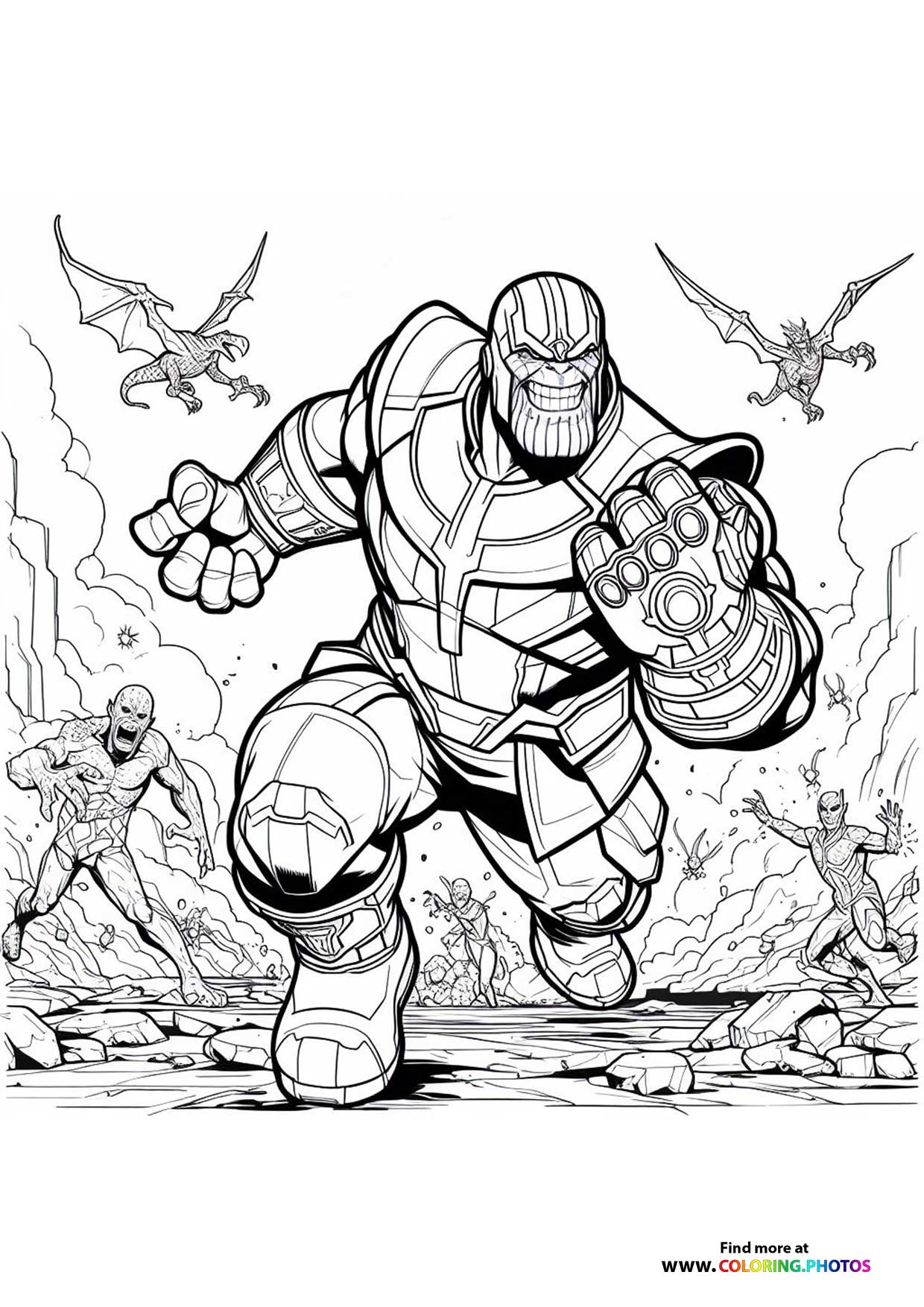 Thanos fighting