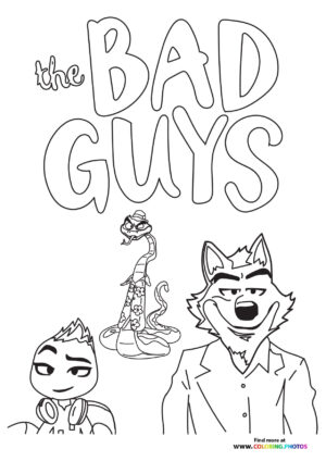 The Bad Guys Title with Characters