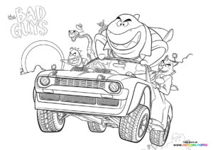 Bad Guys in Getaway Car