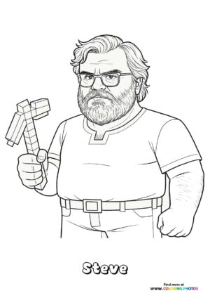 Steve with Minecraft Pickaxe