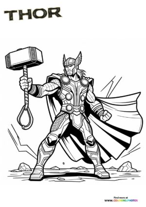 Thor Wielding Mjolnir