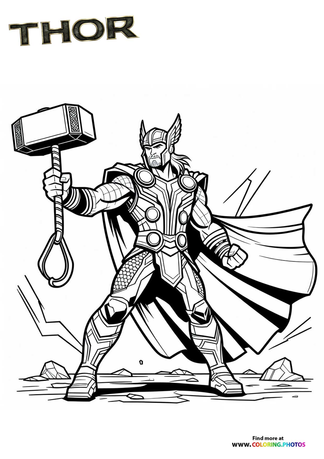 Thor Wielding Mjolnir