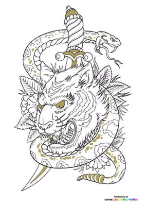 Tiger and snake