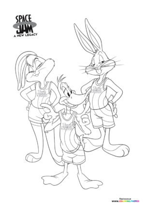 Bugs Bunny, Lola Bunny & Daffy Duck in Tune Squad
