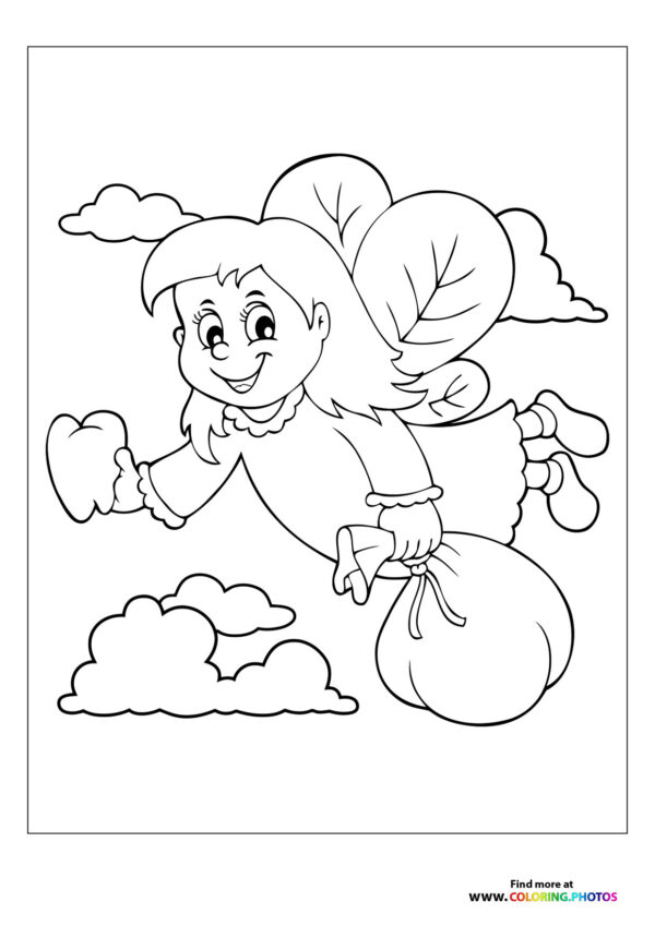 Tooth fairy bringing presents