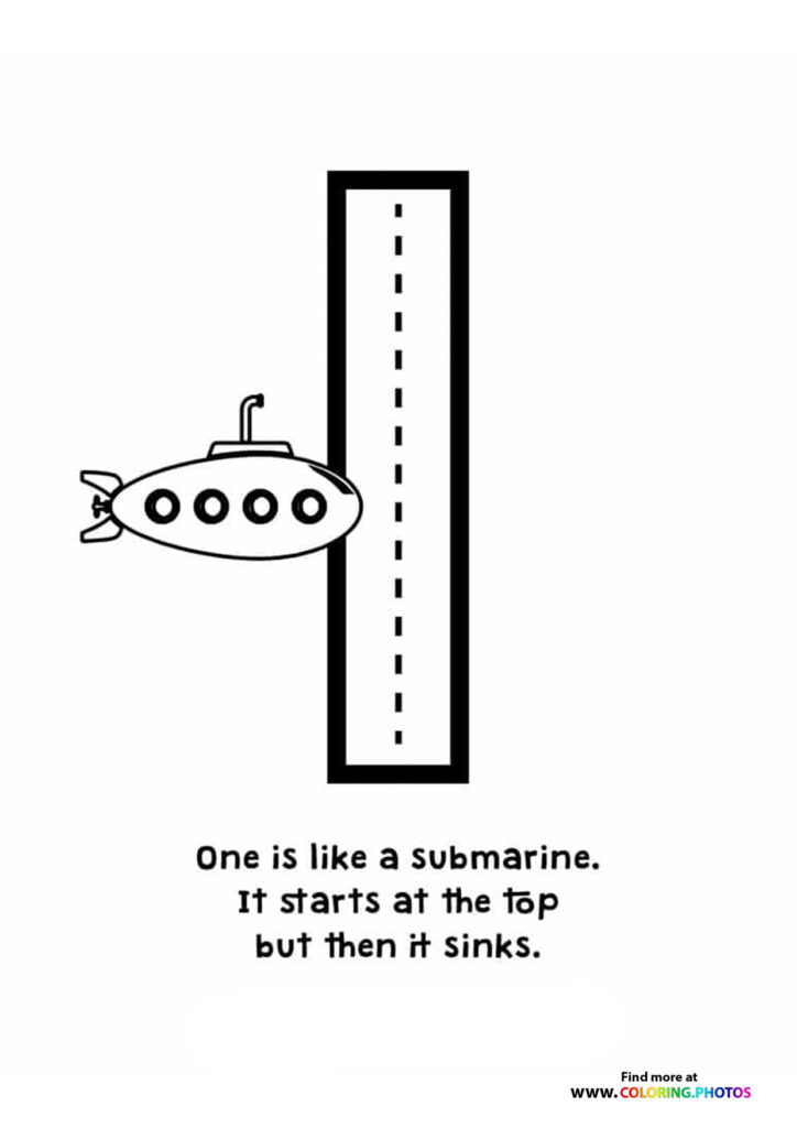 Trace numbers coloring pages