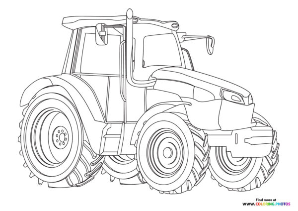 Tractor with big tyres