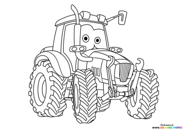 Tractor with eyes
