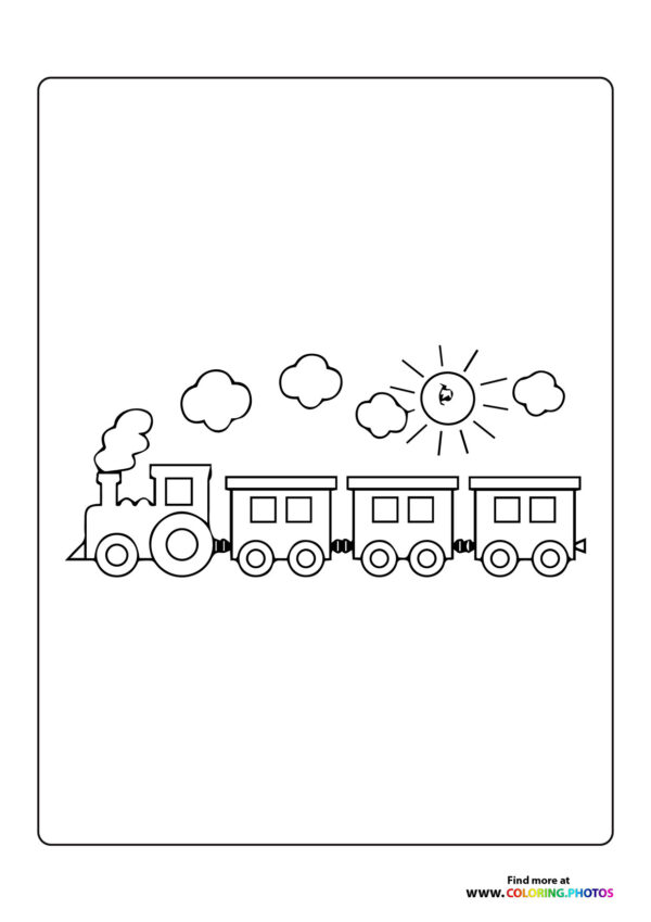 Train with vagons
