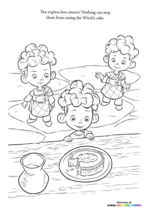 The Triplets and the Witch's Cake
