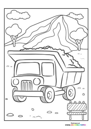 Truck with rocks