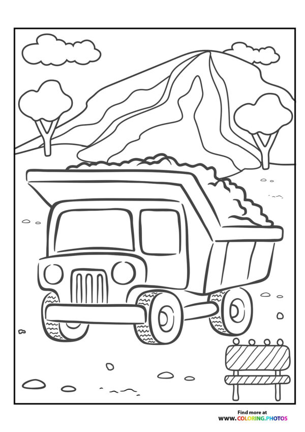 Truck with rocks