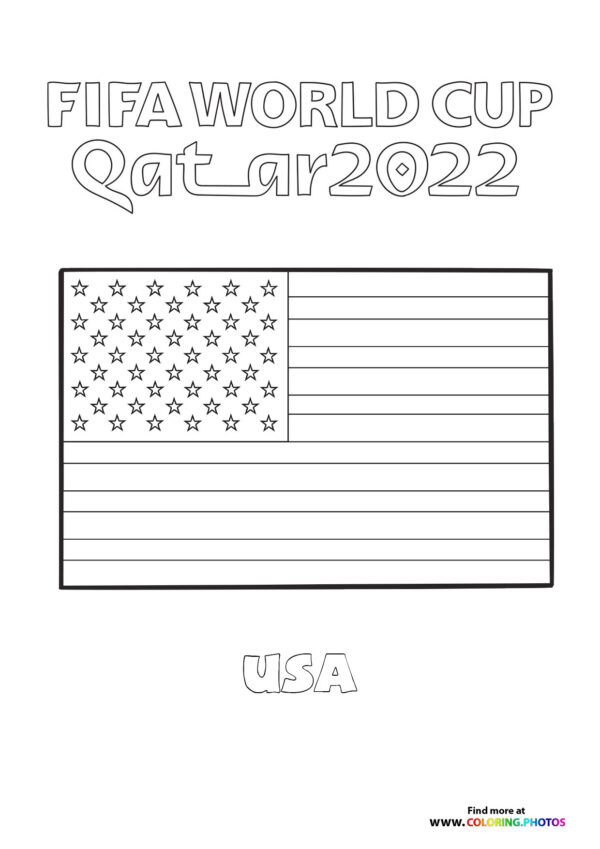 USA World Cup flag