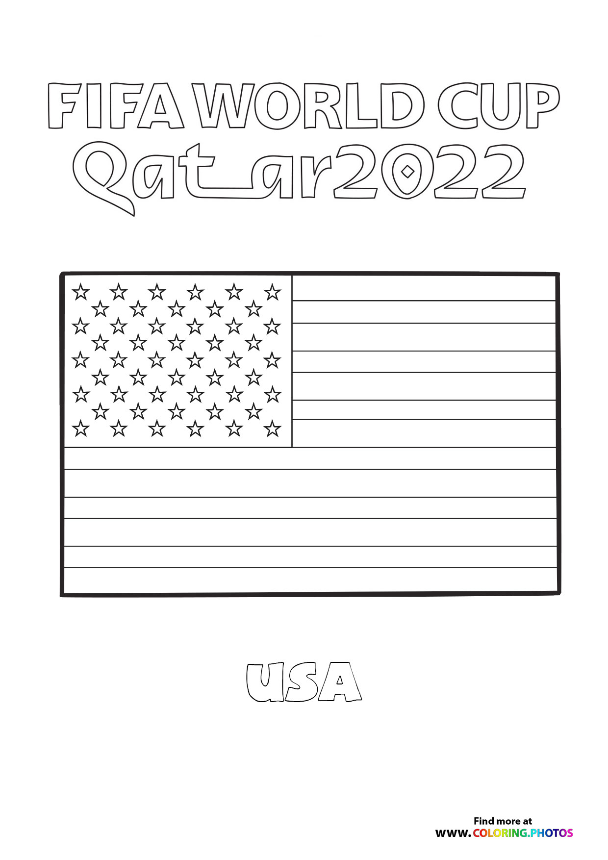 USA World Cup flag