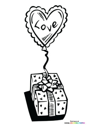 Love Balloon & Gift Box