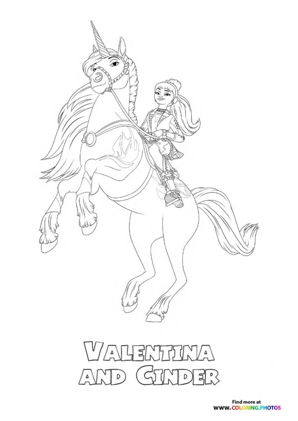 Valentina and Cinder from Unicorn Academy