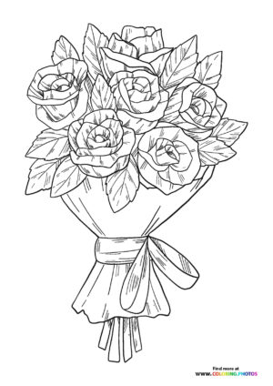Rose Bouquet with Bow